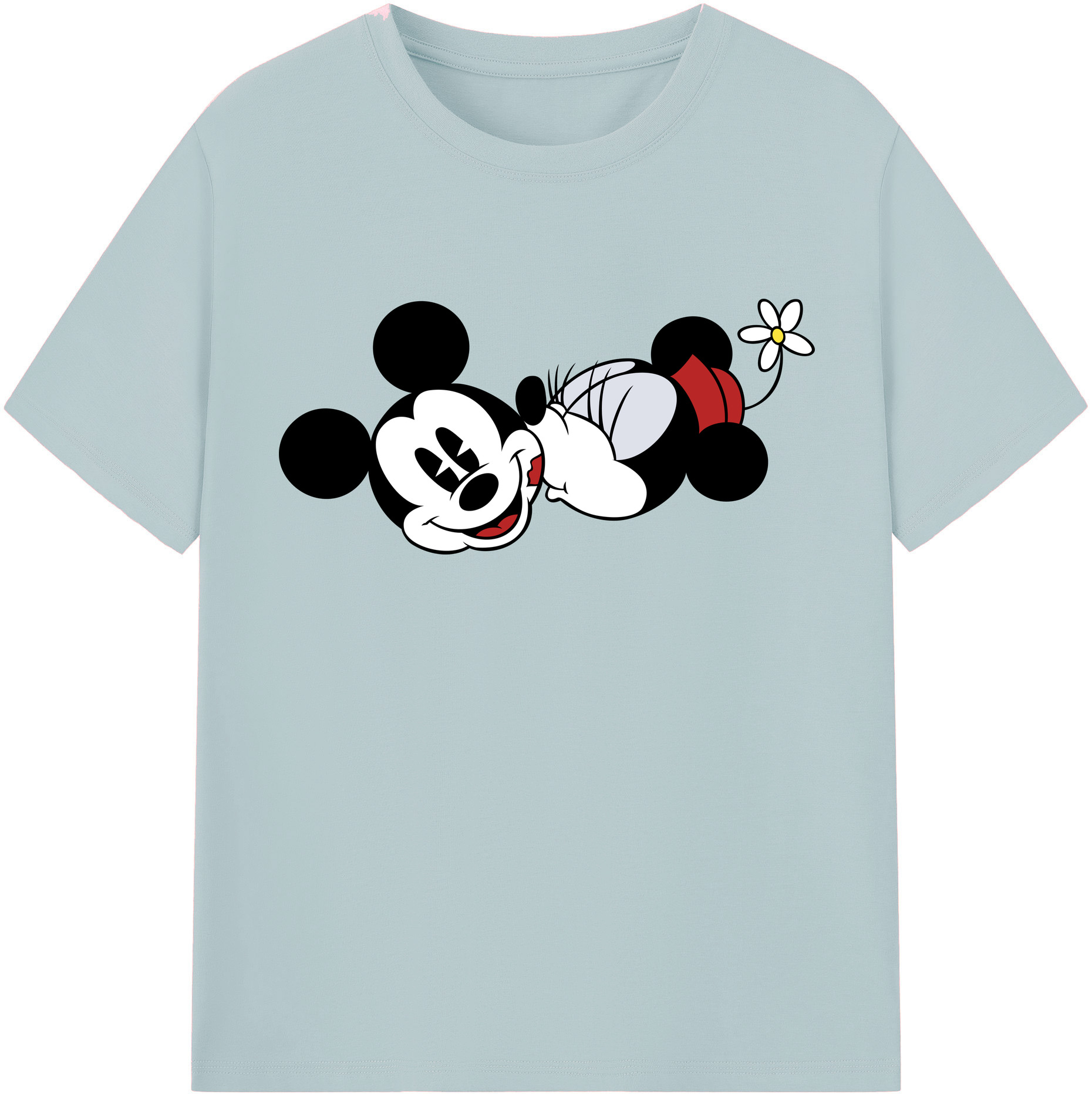 （画像用） ミッキーマウス Mickey Mouse 綿100％半袖Tシャツ（フロントプリント）